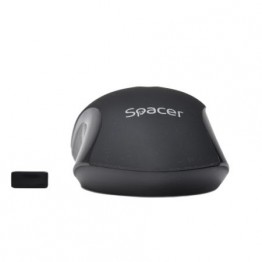 Mouse Spacer SPMO-W12 , Fara fir , Optic , 1000 DPI , Negru